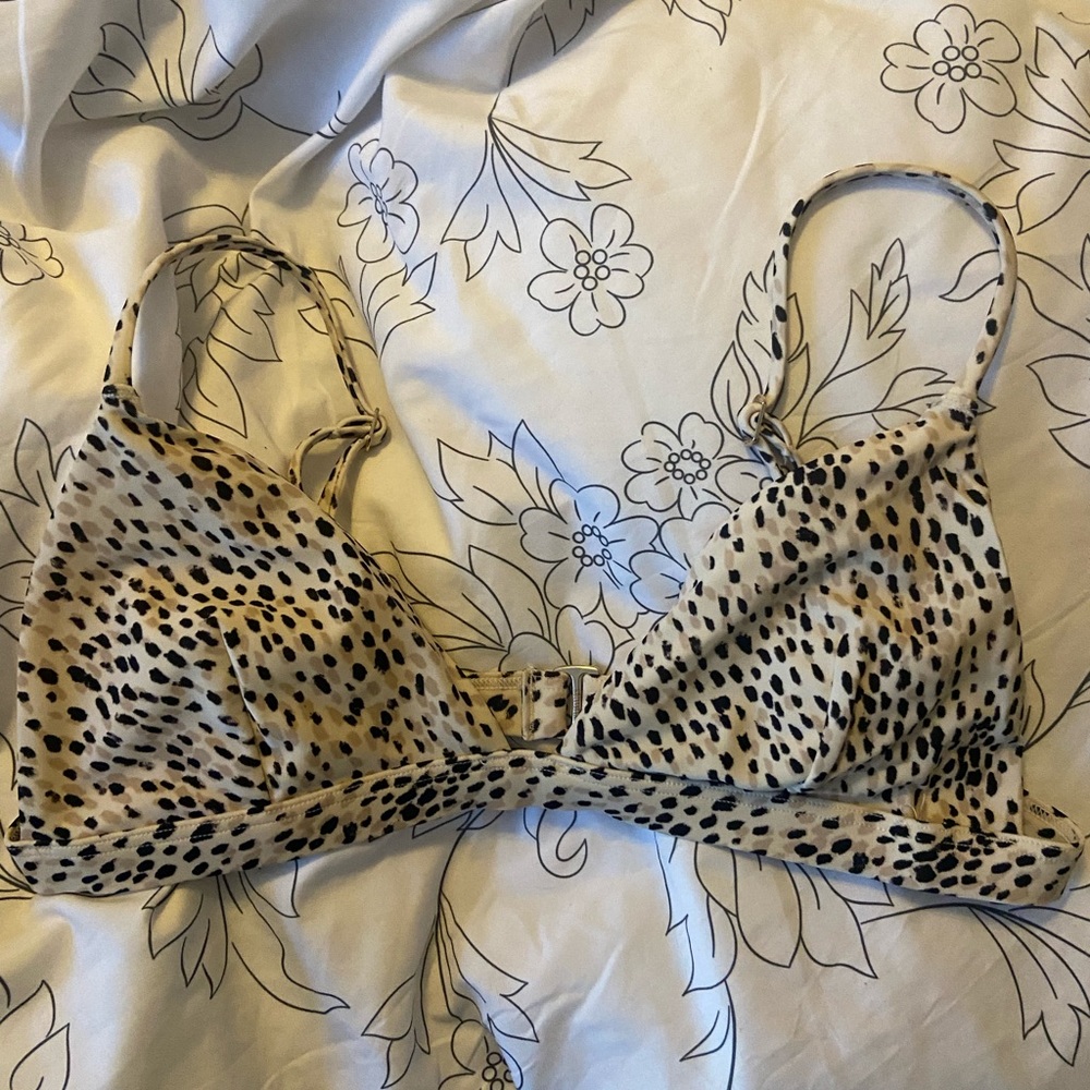 Cheetah Print Hollister Bikini Top